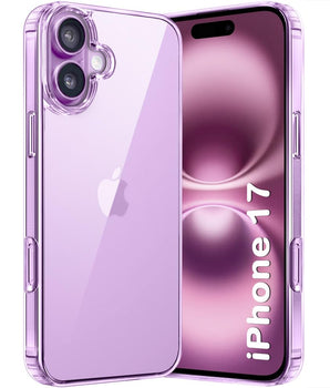 TheGiftKart Ultra-Hybrid Crystal Clear Back Case Cover for iPhone 17 | Shockproof Design | Hard Back Cover Case for iPhone 17 (PC & TPU, Transparent)