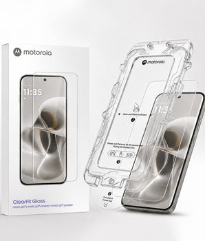 Motorola Compatible with Moto G37 Power ClearFit Tempered Screen Protector, Crystal Clear, Scratch Resistant, Bubble Free Installation (Pack of 1)
